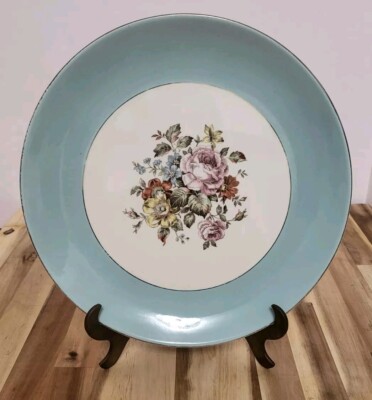 Cunningham Pickett China DANUBE Dinner Plate Hand Decorated Mid Century