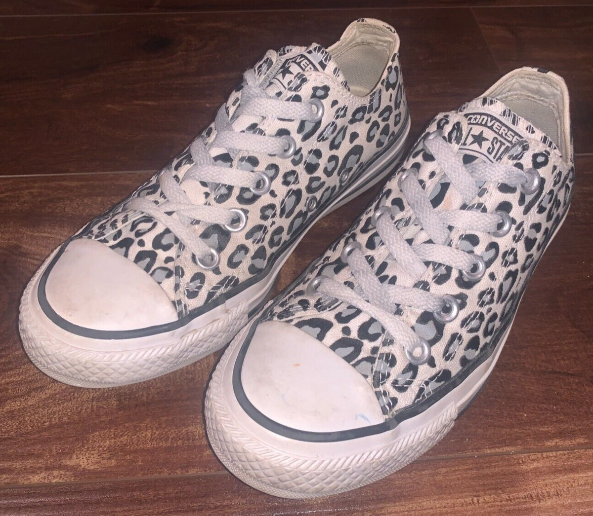 Slutning Flourish bestemt Converse All Star Chuck Taylor Leopard Print Canvas Low Top Shoes Womens Sz  6 | eBay