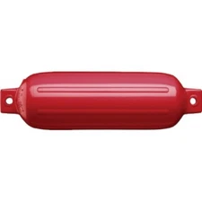 Polyform G Series Twin Eye Fender 6.5" x 22" for 20ft to 30ft Boats, Classic Red