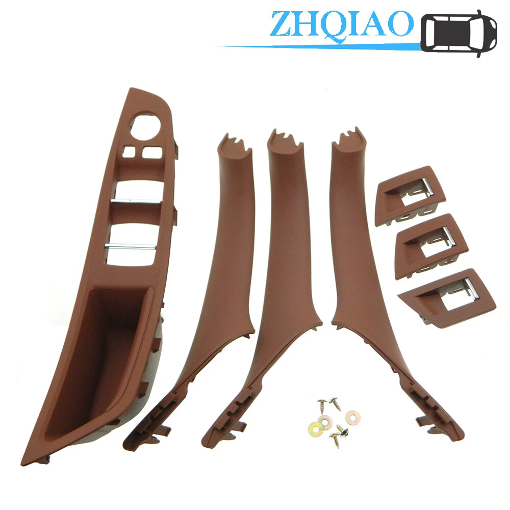 51417261933 Driver Door Red Brown Pull Handle Cover Trim Fits BMW 