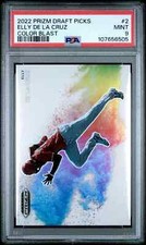 2022 Prizm Elly De La Cruz Color Blast #2 PSA 9 pop 9 case hit reds!!!