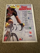 Vintage 1997 LANCE ARMSTRONG TOUR OF AMERICA CYCLING SERIES PRINT AD