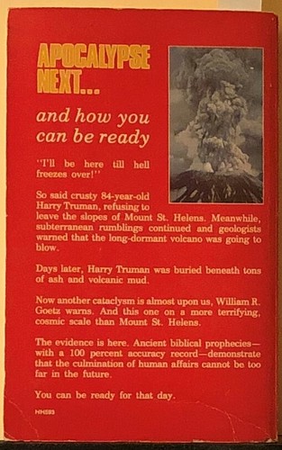 Apocalypse Next by William R. Goetz (1980, Paperback) - Picture 2 of 2