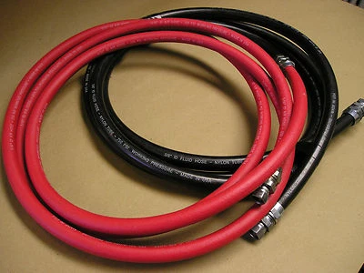 BEDFORD / BINKS BINKS , 30' LOW PRESSURE HVLP 3/8" PAINT 5/16"AIR HOSE WITH SWIVELS.