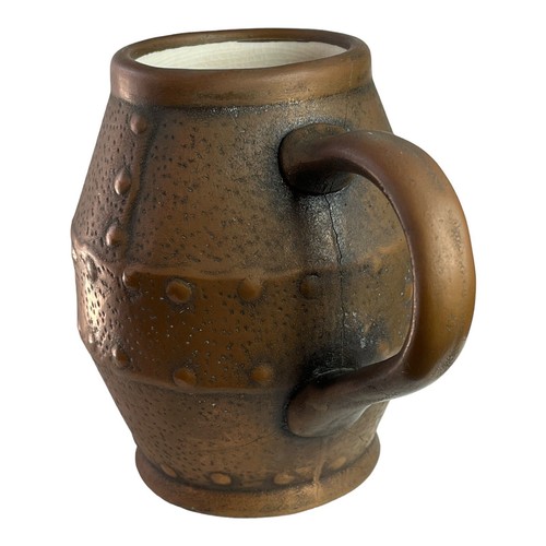 Antique Clewell Pottery Copper Clad Mug APA 1908 Made in Canton Ohio USA 1900s - Picture 7 of 15