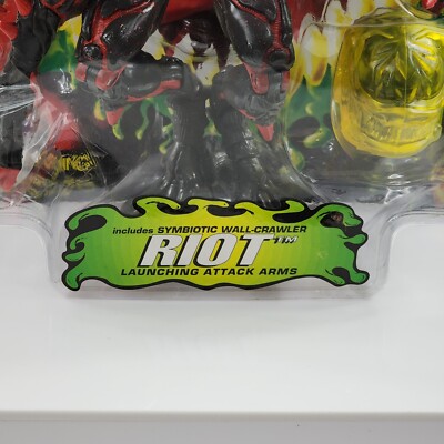 Vtg Spider-man Venom Riot RARE Red Variant 6” Action Figure Marvel