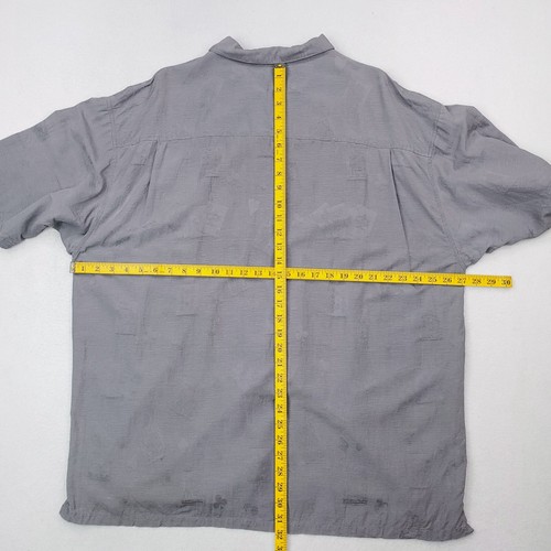 Vintage Big Dogs Shirt Mens 2X Gray Silk Cards Poker Allover Print Casino - Picture 12 of 14