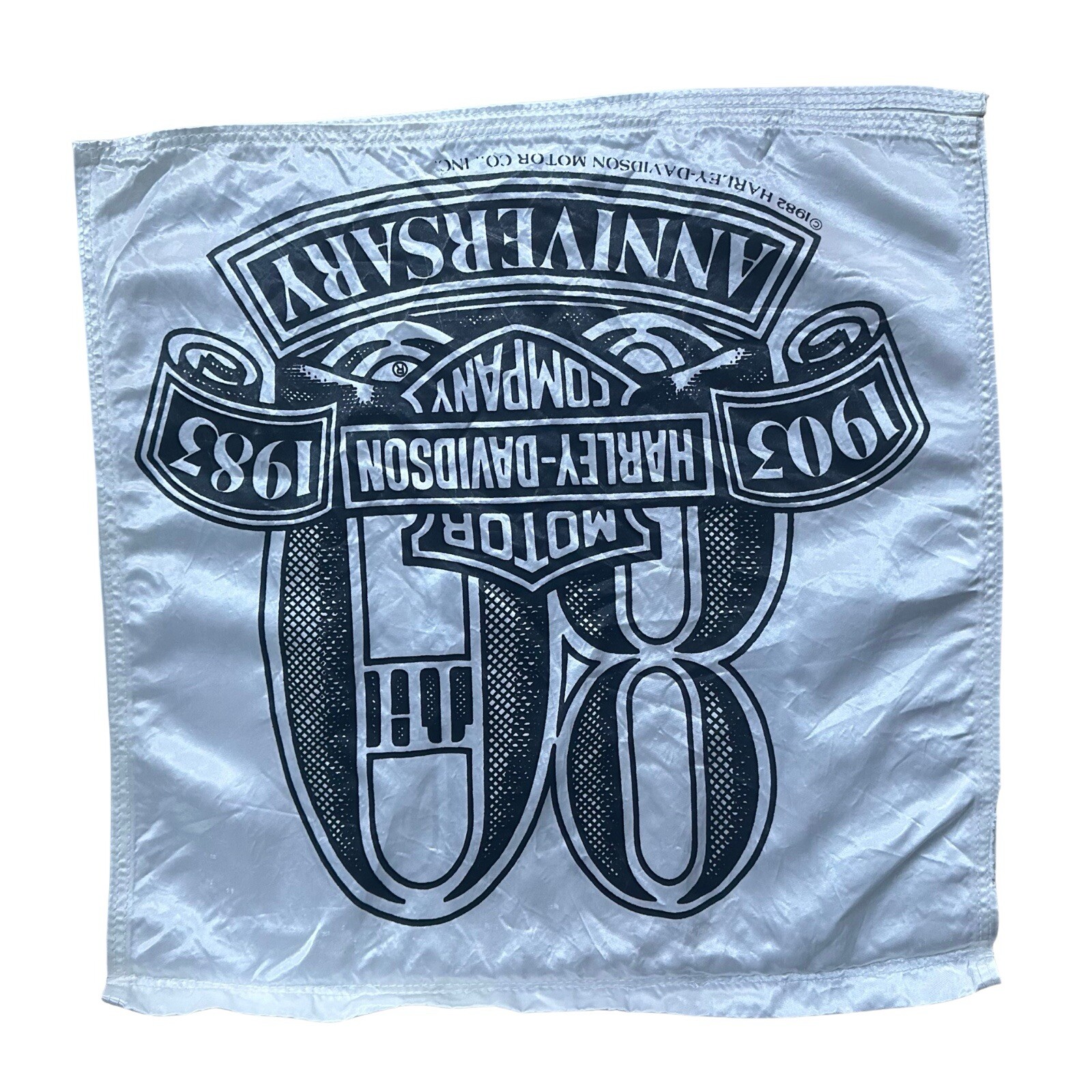 Vintage Harley Davidson Flag Banner 80th anniversary - rare