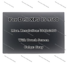 15.6" Gray Dell XPS 15 9500 UHD 4K LCD Display Touch Screen Assembly Complete