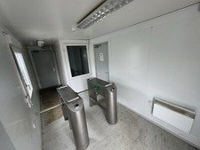 Access Control Cabin Pod High Security Turnstile Gate 