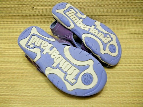Timberland Girls Purple Hook and Loop Sandal Size 2 Closed Toe - Picture 4 of 7