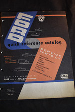 1956 Dealer Ford Service Parts Quick Reference Catalog