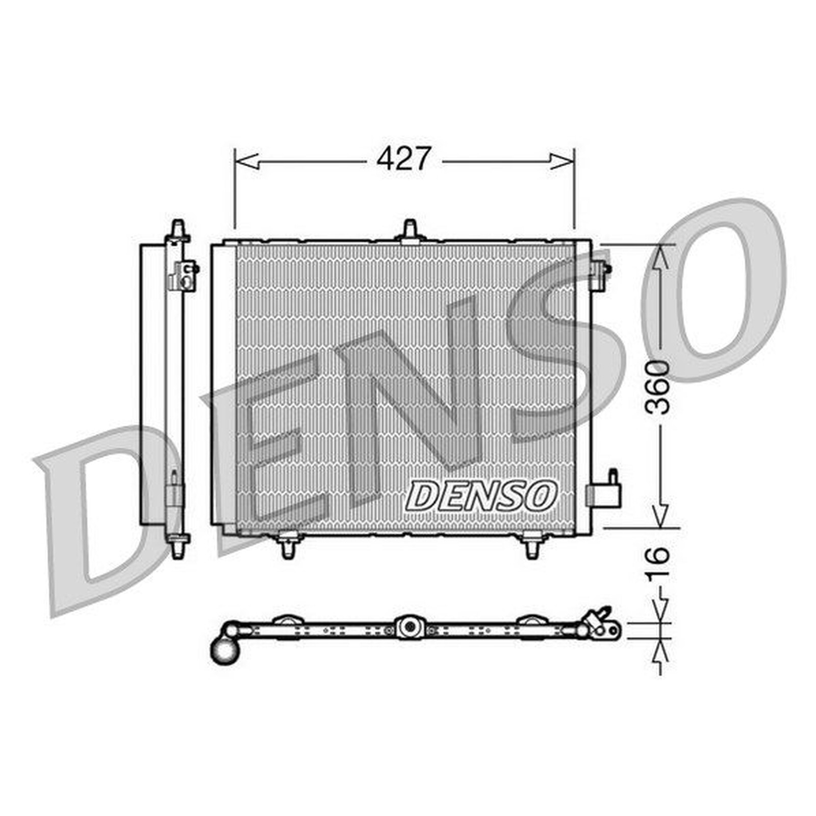DENSO Air Conditioning Condenser - DCN21009 - A/C Car / Van / Engine Parts