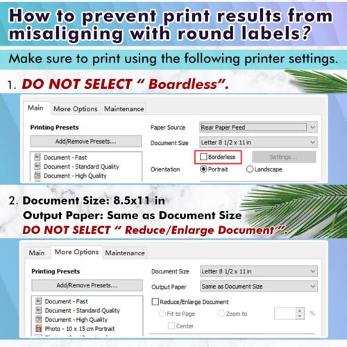 Lot Koala Printable Round Label 2 Inch Waterproof Sticker Paper for Inkjet Laser - Picture 49 of 62