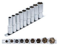 "Bgs 2223 SteckschlüSsel-Einsatz-Satz Sechskant, Tief 1/2\" Sw 10-24 Mm 9-Tlg."