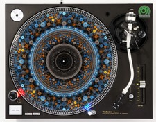 FLORAL MANDALA - DJ SLIPMAT 1200's or any turntable, record player