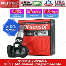 Autel MX-Sensors 2in1 315MHz 433MHz TPMS Tire Pressure Sensor Programmable Metal