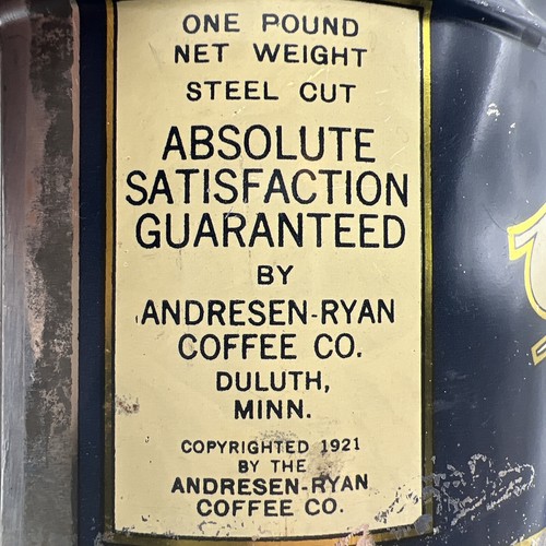 RARE Antique Vintage Coffee Tin Can ARCO Vacuum Everlasting Fresh Copyright 1921 - Picture 4 of 23