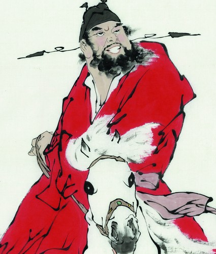 ORIGINAL ART CHINESE FAMOUS PAINTING-Fan Zeng Zhong Kui&范曾 钟馗扬鞭 - Picture 3 of 9