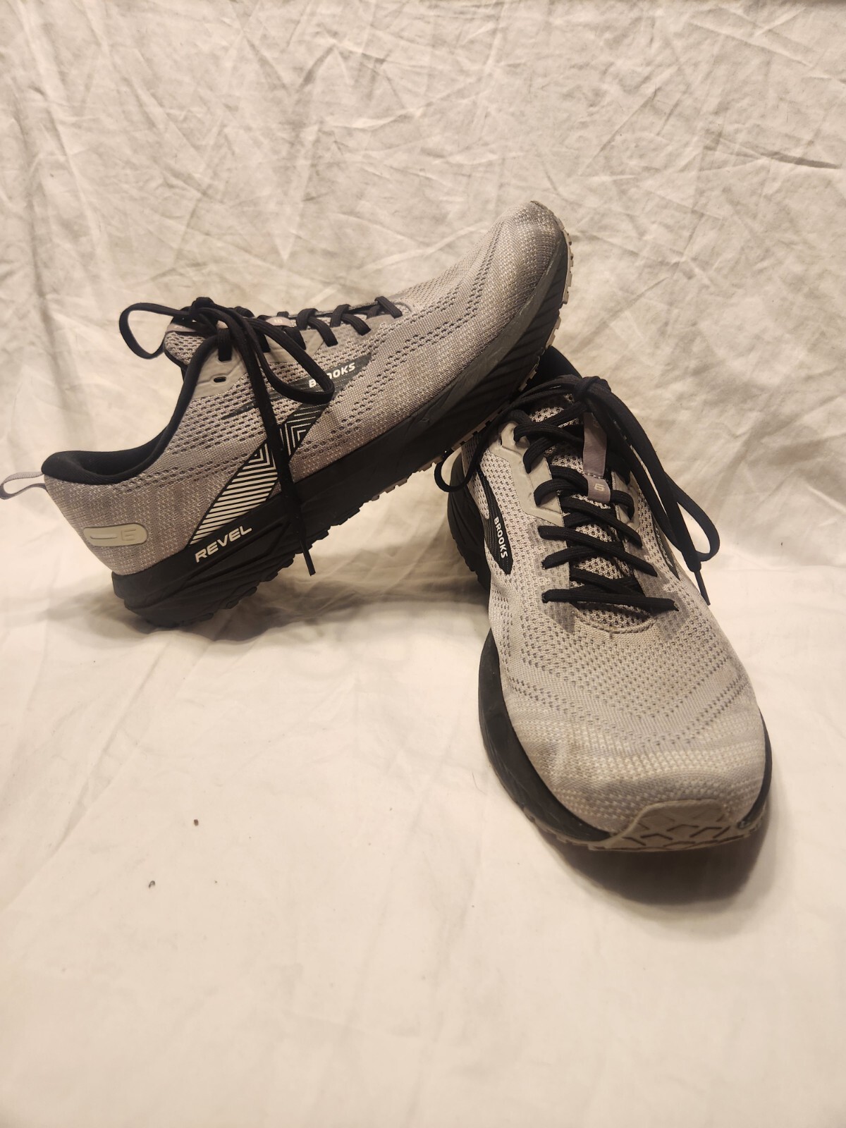 SAOLA Scarpe da corsa Brooks Revel 6 da uomo 11 5 grigio nero leggere palestra traspiranti