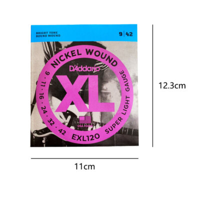 Nue E - Gitarren Saiten D'Addario EXL120 09-42 Set Nickel Wound