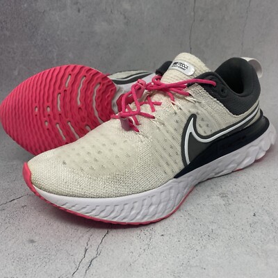 Nike Womens React Infinity Run FK 2 DC6757 White Running Shoes Sneakers Sz 7 M