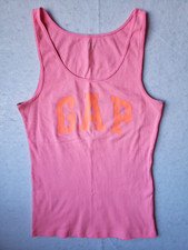 Gap Tank Top Womens XL Barbie Pink Ribbed Ora...