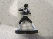 Power Ranger BLACK Action Figure 2.5" On Display Stand Fresh Off New Card