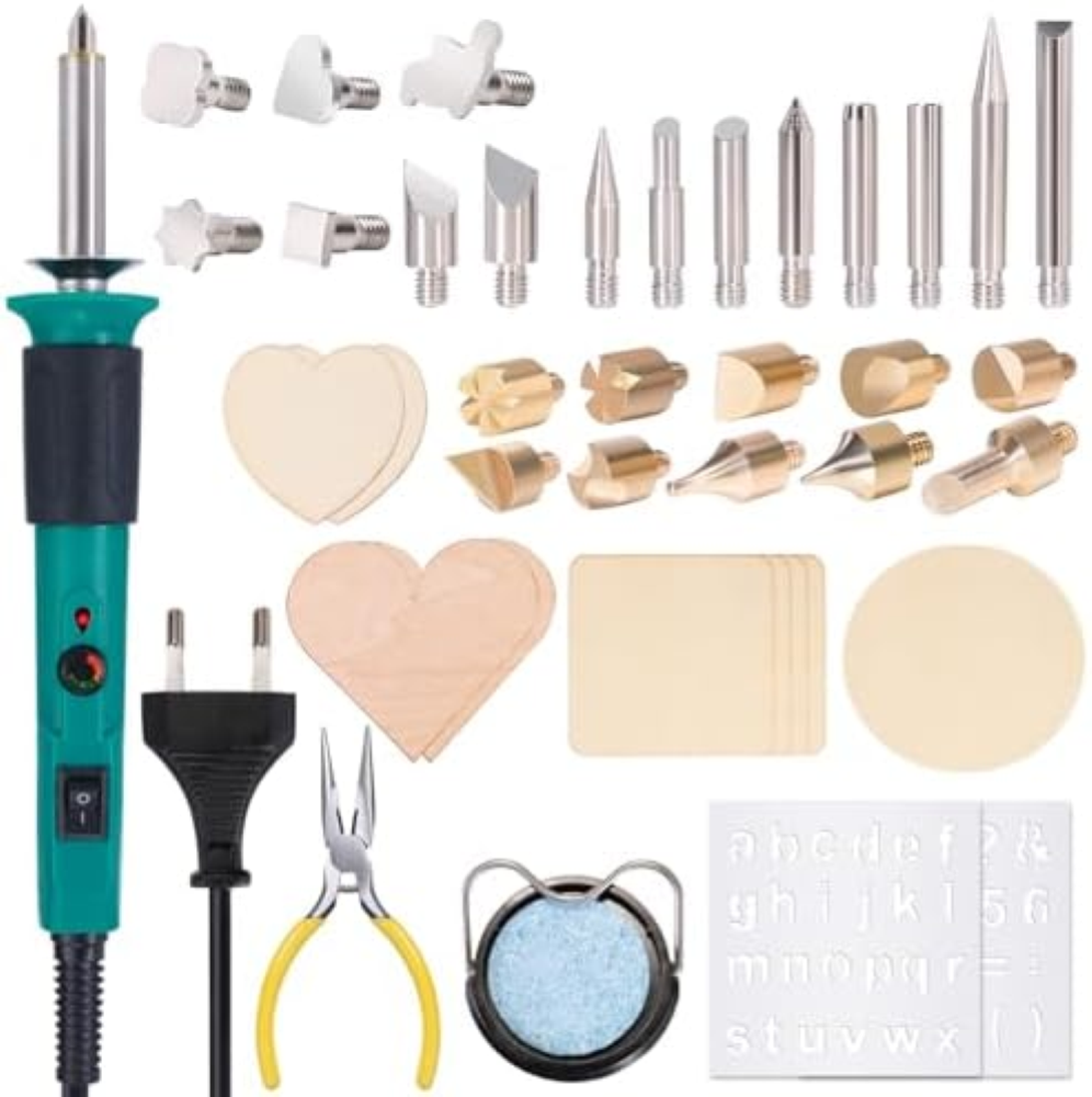 YIHUA 930-IV Kit Pirografo Per Legno Pirografia Temperatura Regolabile con 26 Pe
