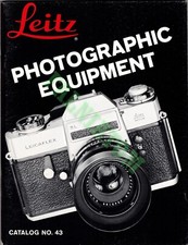 Vintage Leitz Photographic Equipment Catalog No 43 - 1969