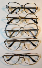 Vintage 5 Pc. Lot Assorted Grab Bag Metal Eyeglass Frame Lot New Old Stock 369c