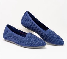 New Skechers Cleo Recycled Vegan Sparkle Knit Loafer Slip On Shoes Someday 5.5 M