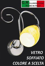 APPLIQUE MODERNA CROMATA 1 LUCE LAMPADA DA PARETE CROMO BAGNO CUCINA CAMERA Sof.