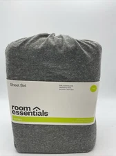 Room Essentials Twin Sheet Set Jersey Gray