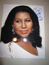 Aretha Franklin Signed 11x14  J.spence COA WOW 