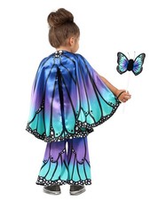 Blue Butterfly Kids Costume Cape