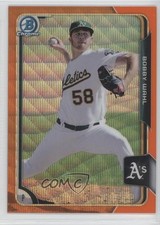 2015 Bowman Chrome Prospects Orange Wave Refractor Bobby Wahl #BCP172 1md