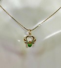 Egyptian Revival Old Mine Diamond Enamel Winged Scarab Pendant Necklace Art Deco — photo 6