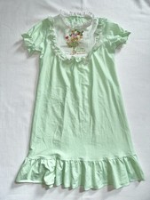 Vtg Strawberry Shortcake Nightgown Kids Girls No Size Tag Lime Chiffon Pit 13.5  