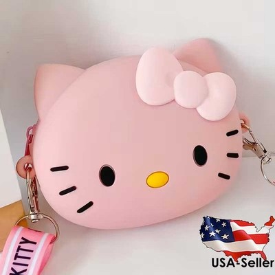 Hello Kitty Crossbody Lovely Bag with Adjustable Shoulder Strap, Best Gift - USA