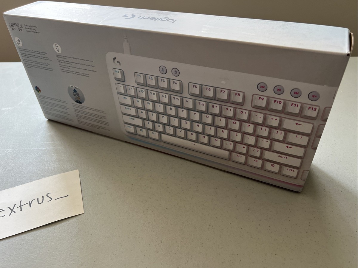 Logitech G G713 TKL wired Mechanical Gaming Keyboard White Mist GX
