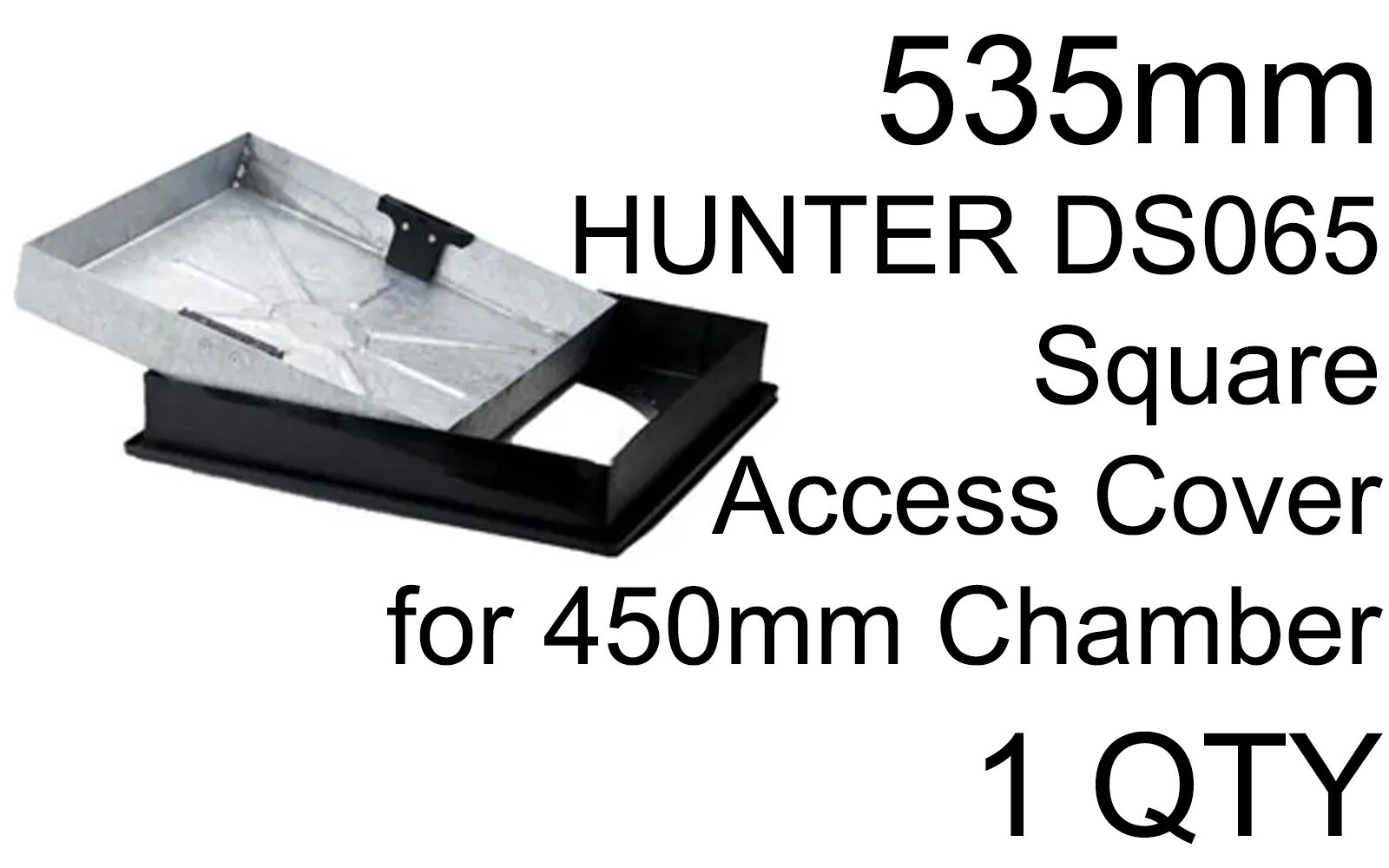 Hunter DS065 Access Cover Manhole Underground 580mm Square Round 450mm Chamber