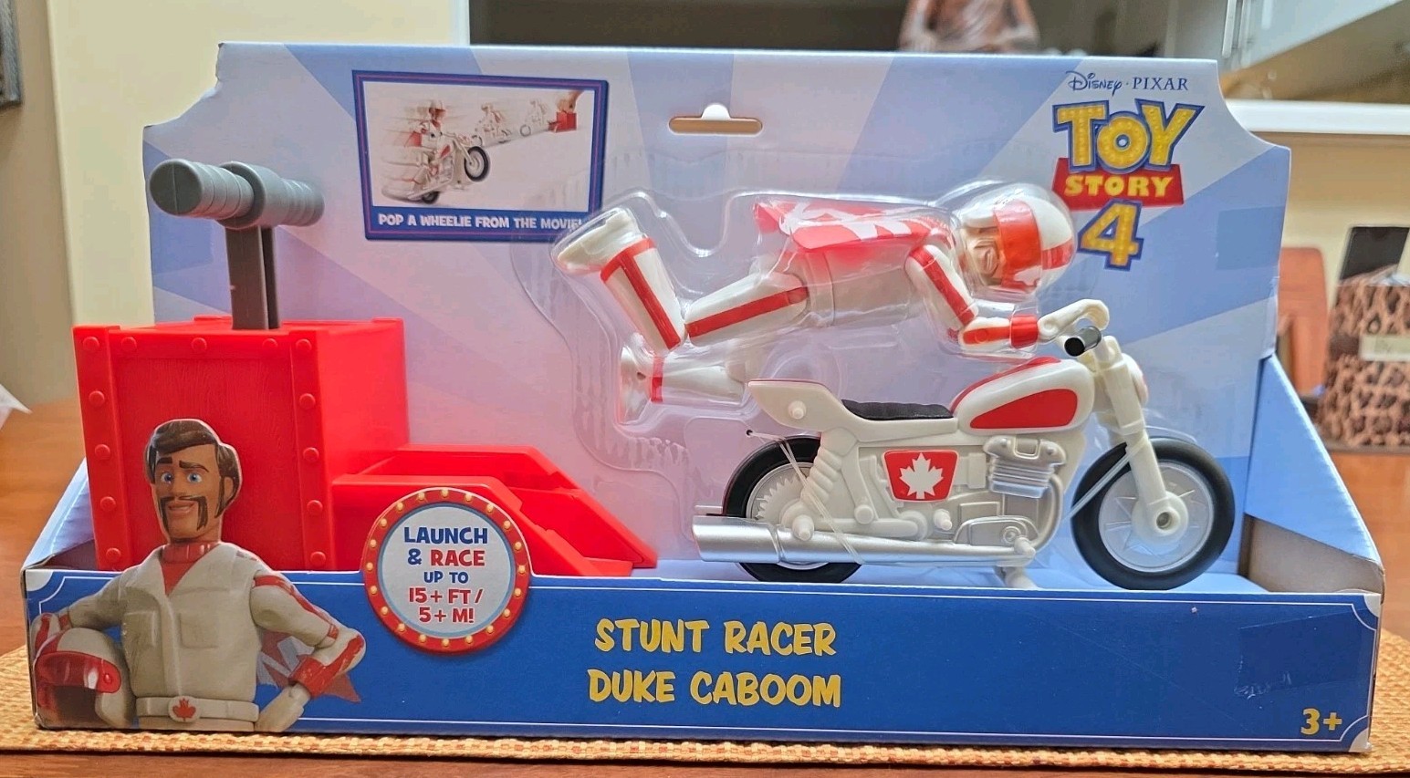 Disney Pixar Toy Story 4 Stunt Racer Duke Caboom Launch & Race Set Mattel 2018