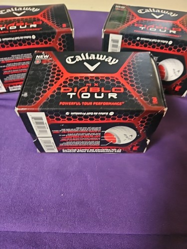 3 Boxes Callaway HX Diablo Tour Golf 36 Balls Total 16 Sleeves - Picture 4 of 6