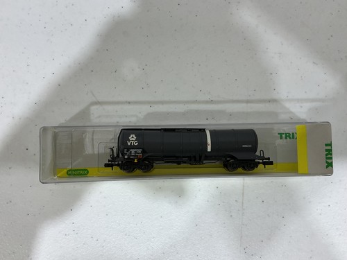 Trix 15620 escala N de colección coche cisterna negro letras blancas usado N-15 | Condition: Used