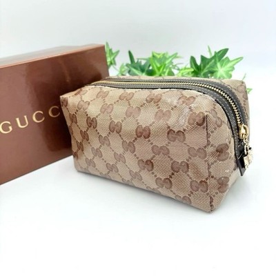 【美品】GUCCI グッチ コスメポーチ 小物入れ クリスタルGG 箱付き GUCCI Cosmetic Pouch Small Item Case, Crystal GG With Box | eBay