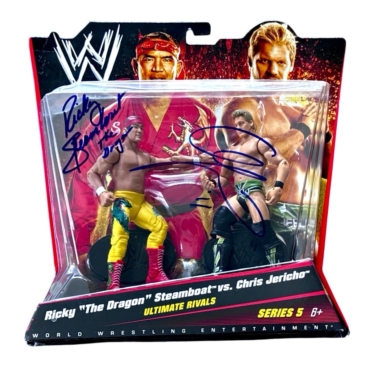 WWE RICKY STEAMBOAT AND CHRIS JERICHO SIGNED ULTIMATE RIVALS 2
