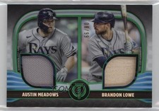 2022 Tribute Dual Relics 2 Player Green 8/99 Brandon Lowe Austin Meadows 0tb9