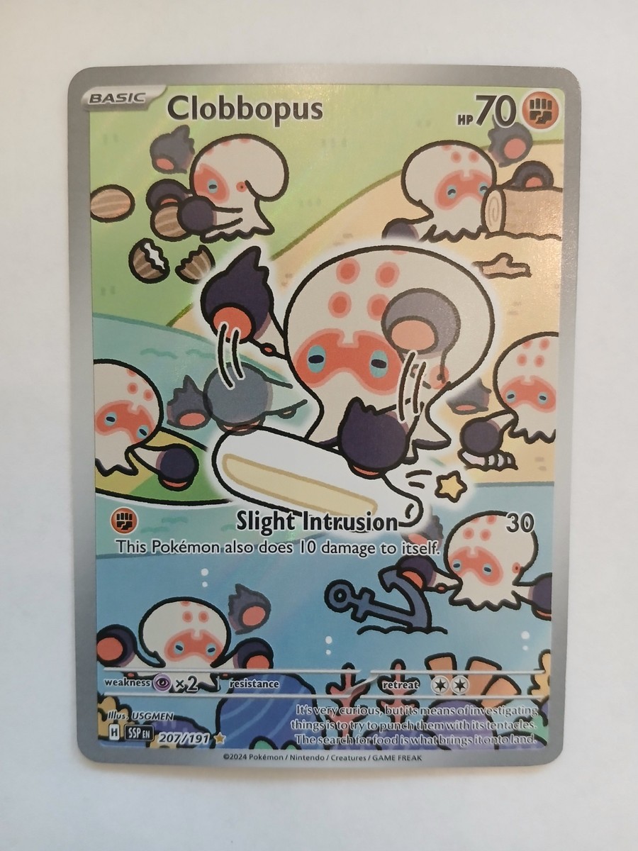 clobbopus pokemon card value Clobbopus 112/191 - Non-holo - Surging Sparks - Pokemon TCG - NM/M