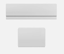 Modern High Gloss White Acrylic Front Bath Panel and End Bath Panel 1700mm